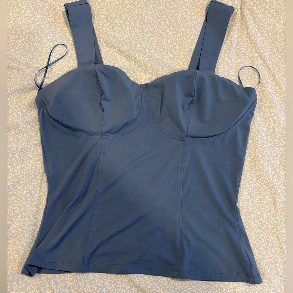 Intempo Blue Cami Wide strap lightly padded Size Med.